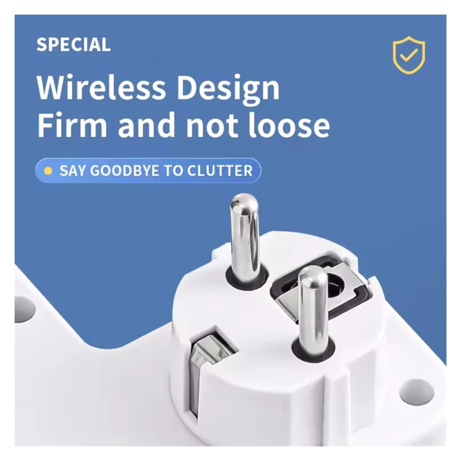 Multiprise ca ue, multiprise, sans câble d'extension, avec Ports USB, protection contre les surtensions, filtre réseau, interrupteur individuel(4 AC Black)