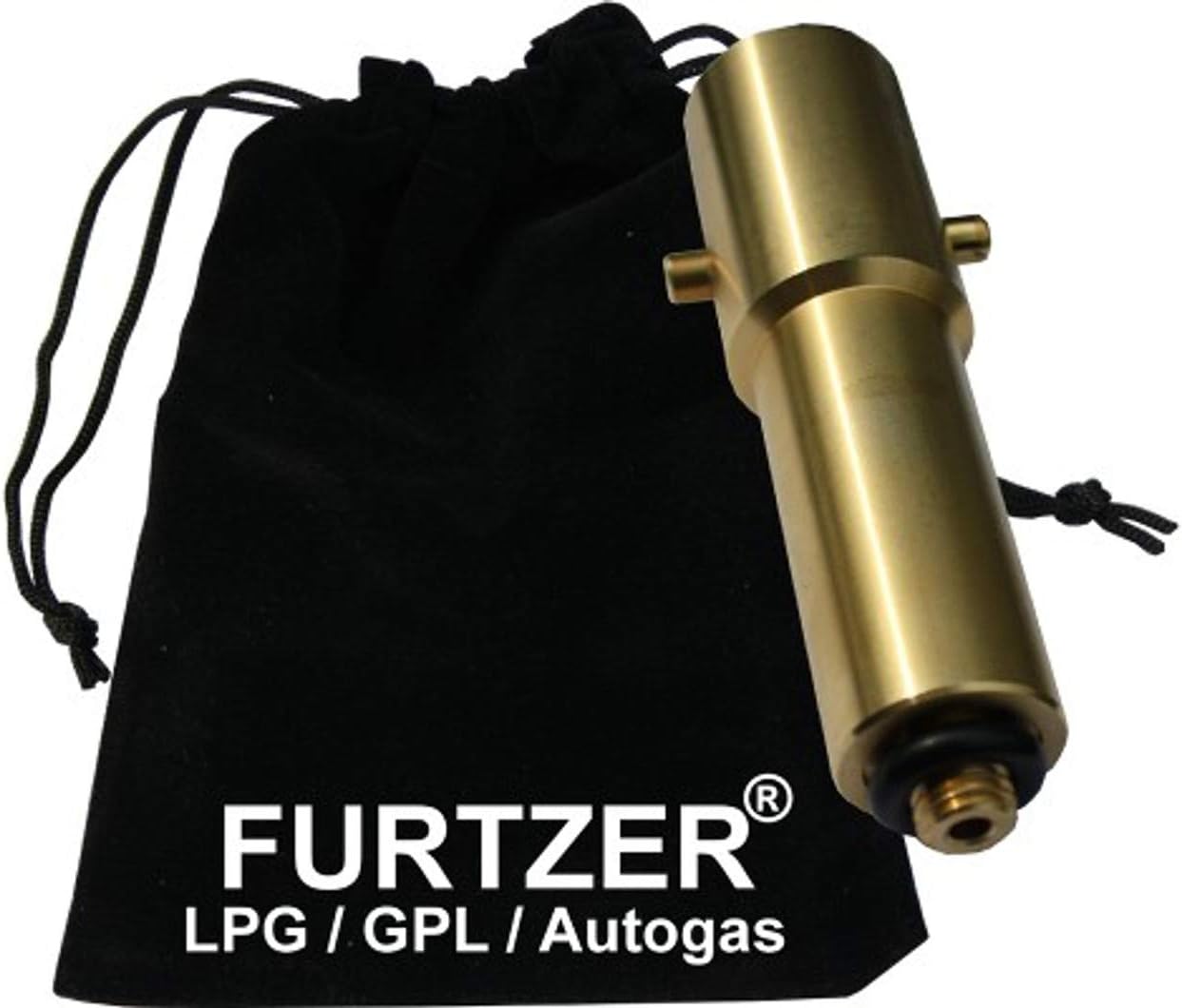 LPG GPL autogas filling point adapter M10 BAYONET long version (ca. 100mm) with fabric bag