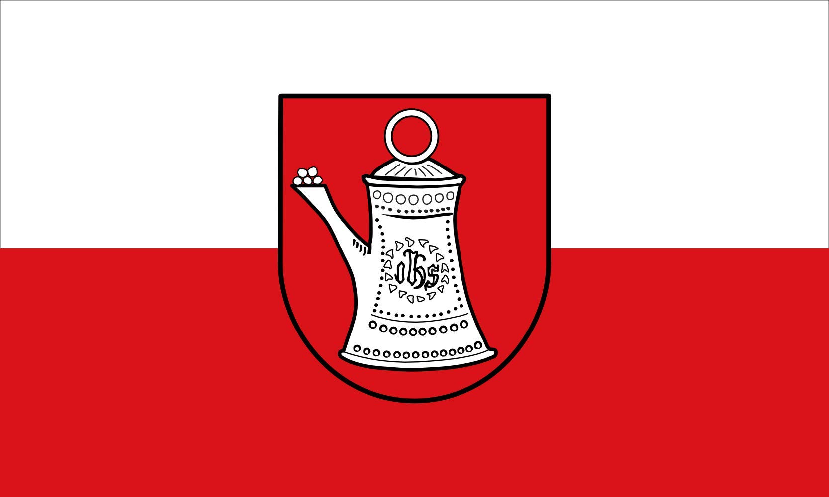 Drapeau Bad Cannstatt grand format résistant aux UV et aux déchirures