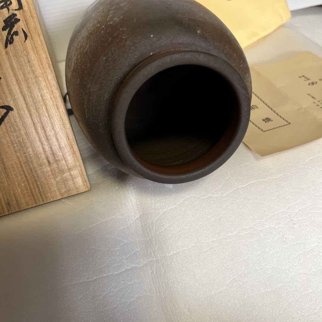 備前焼　小西陶古　未使用　花器　高さ24cm Amazon.co.jp: 備前焼 小西陶古の花器•花瓶 高さ24cm : Home