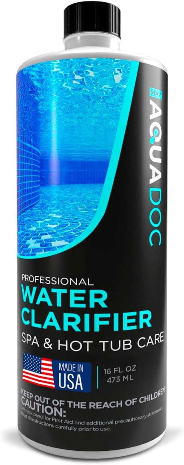 - Spa Clarifier & Hot Tub Clarifier for Fast Acting Cloudy Water Treatment, The Spa Clarifier Hot Tub Owners Love, Use Our Hot Tub Water Clarifier to Keep Your Spa Clear & Balanced - MAV AquaDoc 16oz