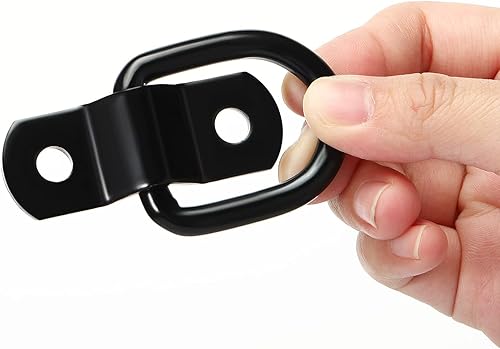 Miniatura 6 de 24 anillos en D de amarre de 14 de pulgada de acero inoxidable para remolque, soporte de anillo en D de 700 libras, placa de montaje de anillo en D