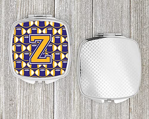 Espejo compacto cuadrado con diseño Letter Z para maquillaje miniatura 4