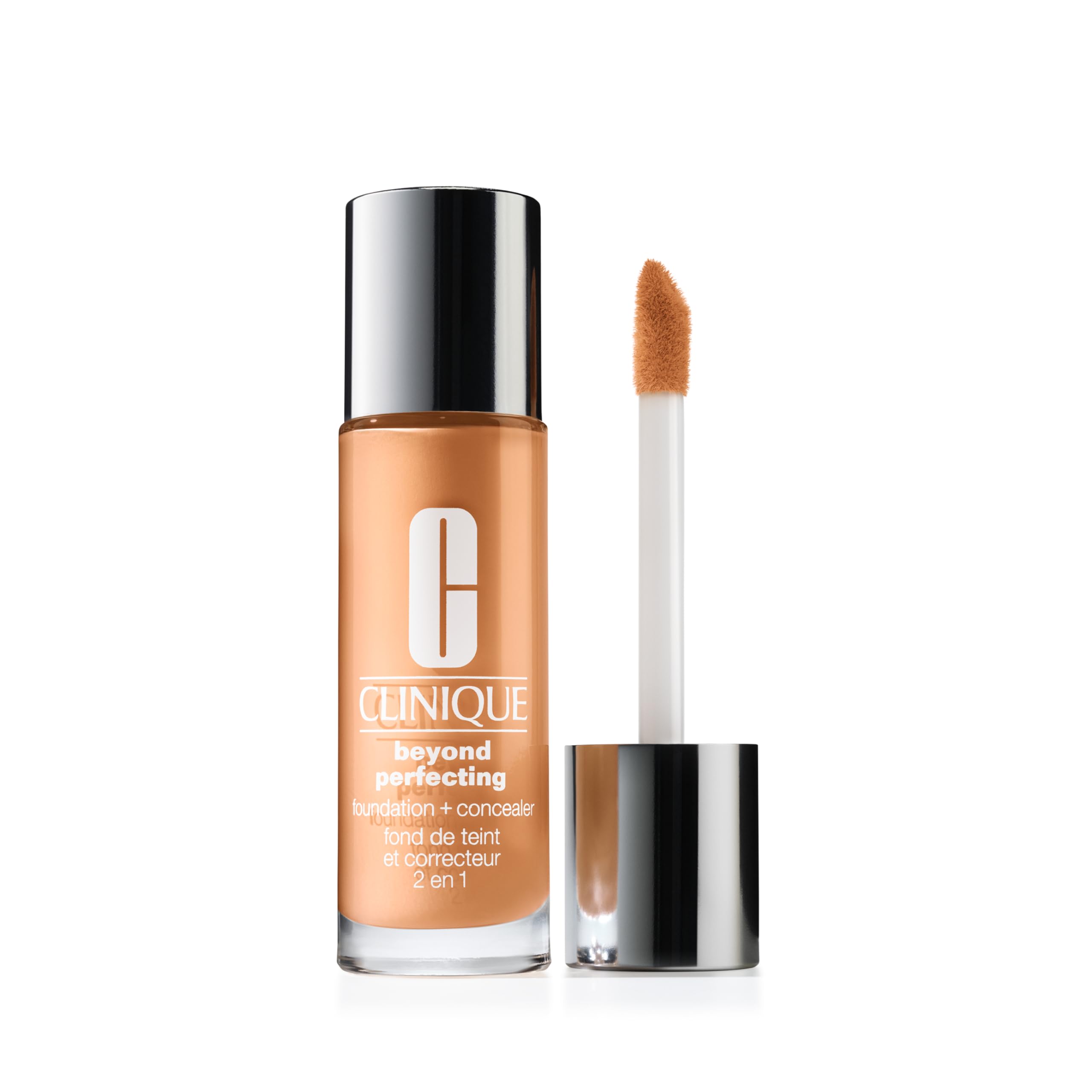 Clinique Beyond Perfecting Lightweight Liquid Foundation + Concealer For Dry Combination to Oily Skin Types | Full Coverage + Natural Matte Finish