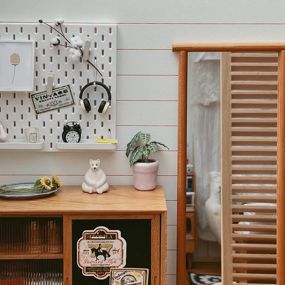 Amazon | Luottus ミニチュア ミニ有孔ボード パンチングボード 収納