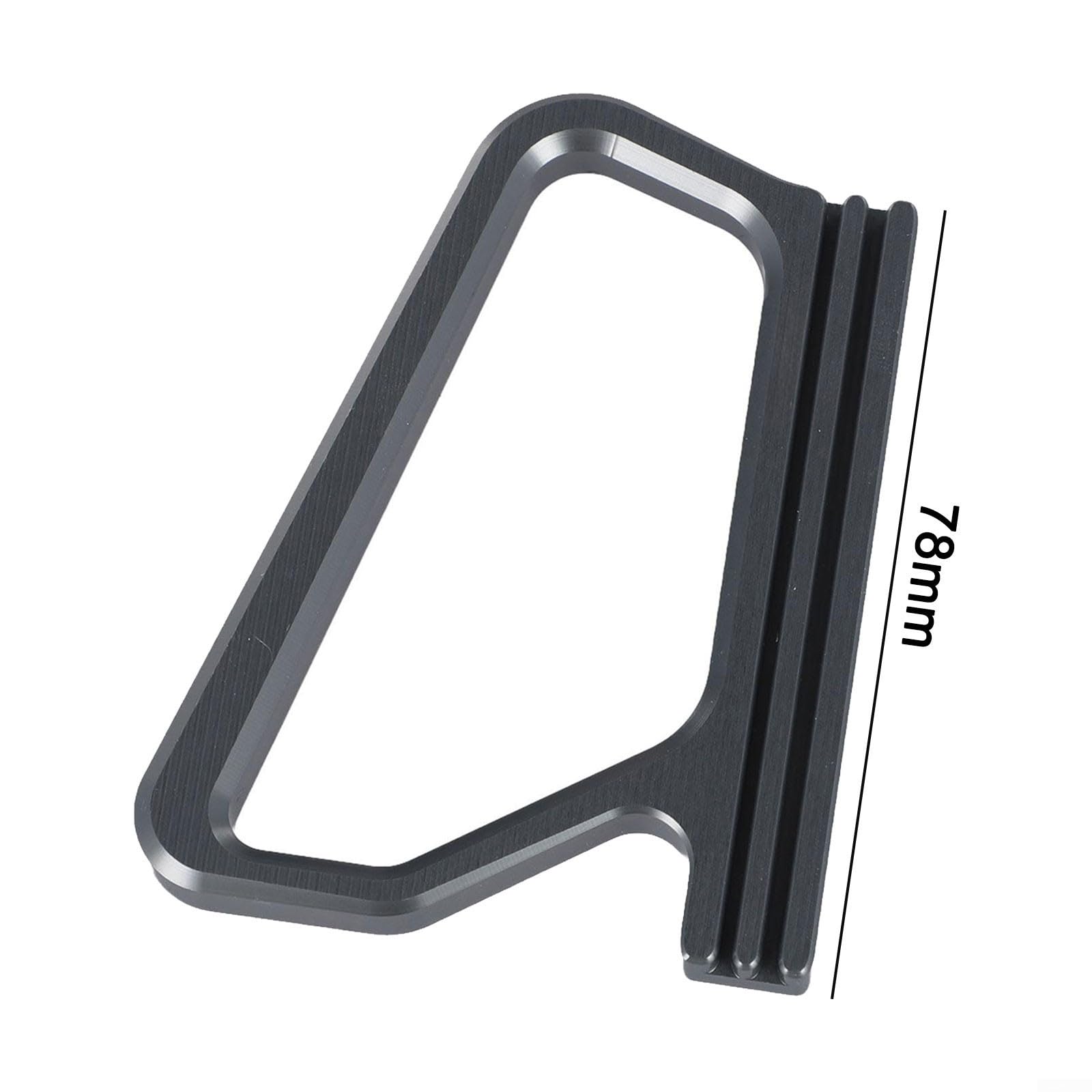 VersaGenius Bike Flat Spoke Wrench Bicycle Wheel Rim Repair Tool 0.8-1.3mm Aluminum Alloy CNC Bladed Spoke Tool for Bicycle Maintenance 78MM Long Notch, Black