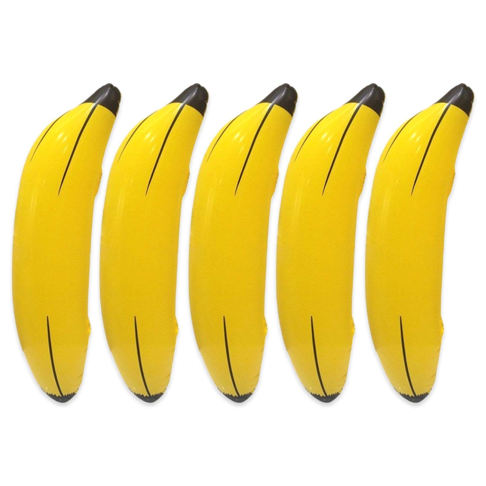 5 Pieces Inflatable Banana Toys, Creative Inflatables, Party Toys, Fun Inflatables.