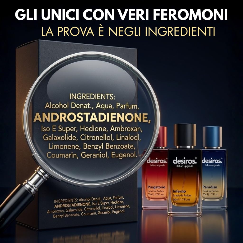 Desiros La Trilogia - Inferno, Purgatorio, Paradiso - 3 Profumi Uomo 50 ml