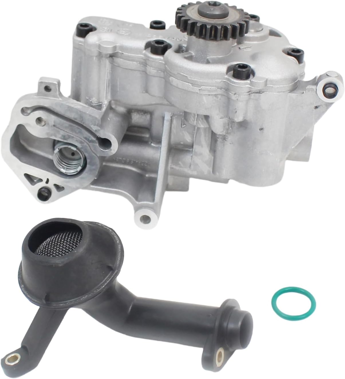 06J115105AB Engine Oil Pump with Suction Line Fit for Volkswagen Jetta Beetle Audi A3