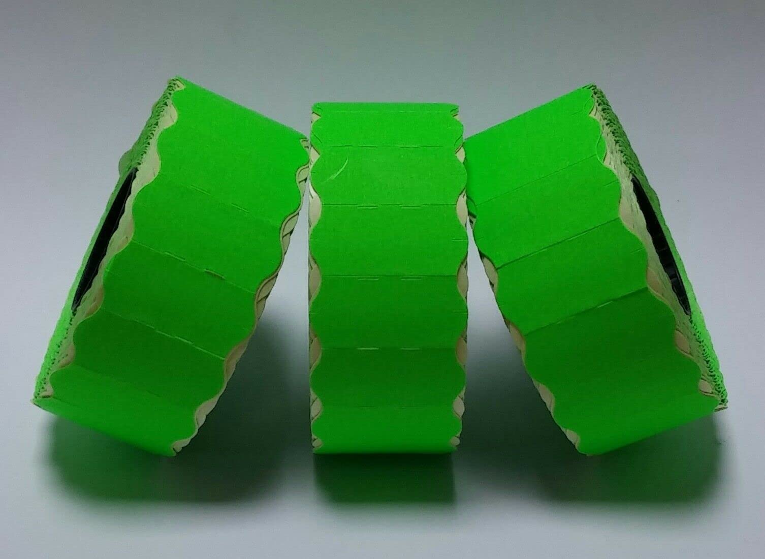 Gato CT4 26mm x 12mm Sato Kendo 26 / Samark 26 Price Gun Labels Fluorescent Green 10 Rolls 15,000 Labels