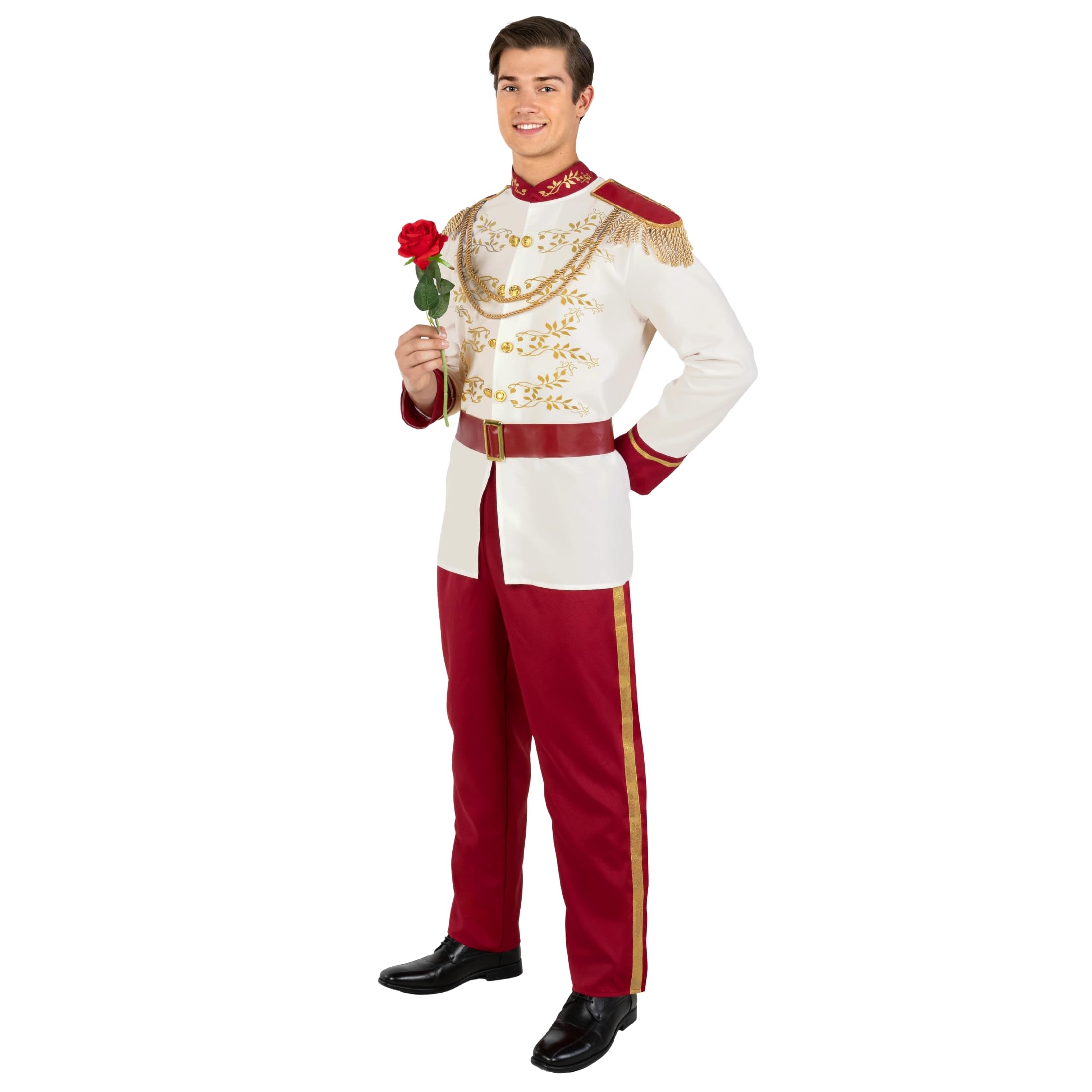 Morph White Prince Costume, Men Prince Charming Costume, World Book Day Royal Mens Costumes, Adult World Book Day Costumes, Medium โ image 1