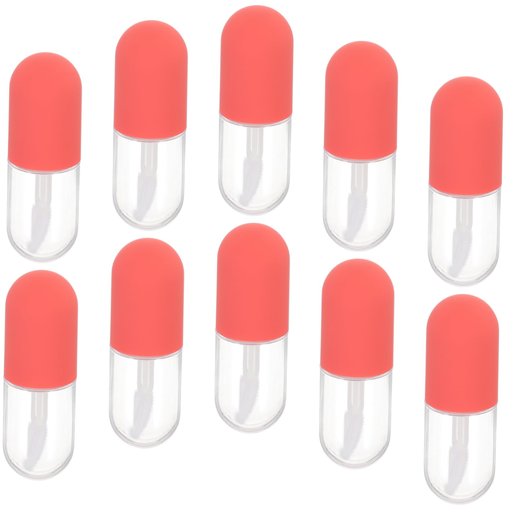 Beaupretty 30piezas Tubos De Brillo De Labios Reutilizables Envase Para Cosméticos Diseño Compacto y Ligero Para Viajes Tapas Extraíbles