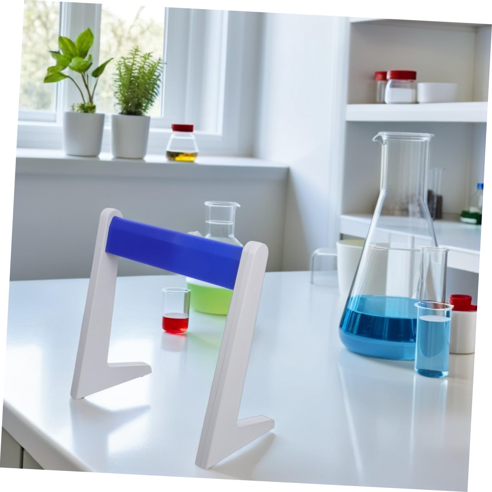 ERINGOGO Soporte para Pipetas de Plástico Compacto para Laboratorio Soporte para Múltiples Optimiza Espacio y Facilita Limpieza Laboratorio