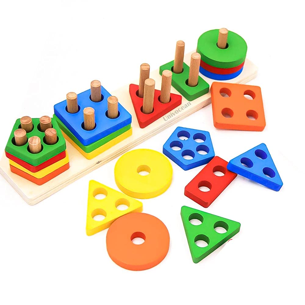 See full amazon price history chart for Univocean Wooden Geometric Shape Matching Blocks with 5 Column - Preschool Montessori Educational Learning Toys Univocean Wooden Geometric Shape Matching Blocks with 5 Column - Preschool Montessori Educational Learning Toys (B0968N3TDM) Amazon Price History, Amazon Price Tracker