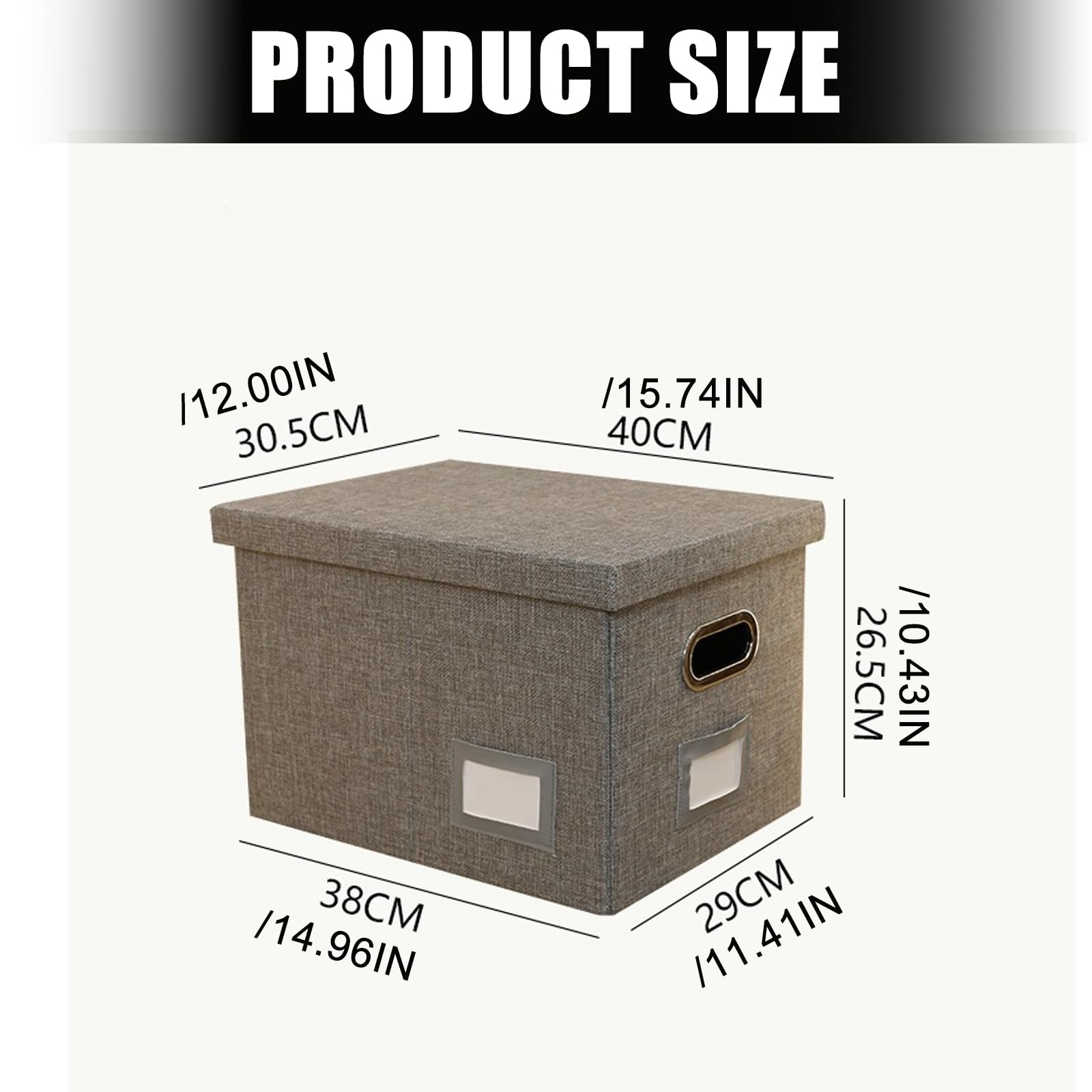 Design Pieghevole per Piccoli spazi Organizzatori File in Tessuto capacità Porta File Permanente in Tessuto