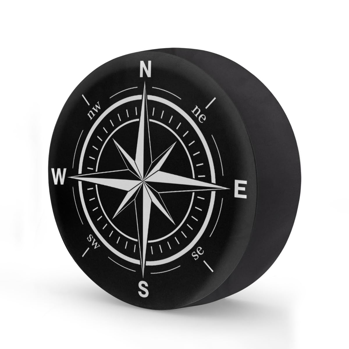 Compass Spare Tire Cover Wheel Covers Protectors Waterproof Dust-Proof Universal Fit Trailer, RV, SUV and Many Vehicle 15 Inch,C-03