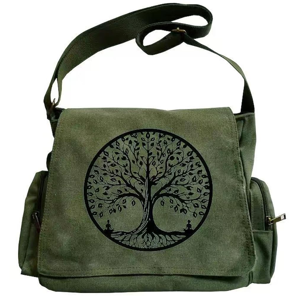 CHICGLOW Personalized Pattern Messenger Bag Cute Canvas Crossbody Bags Women/Men Shoulder Handbags Hobo Purses with Pockets