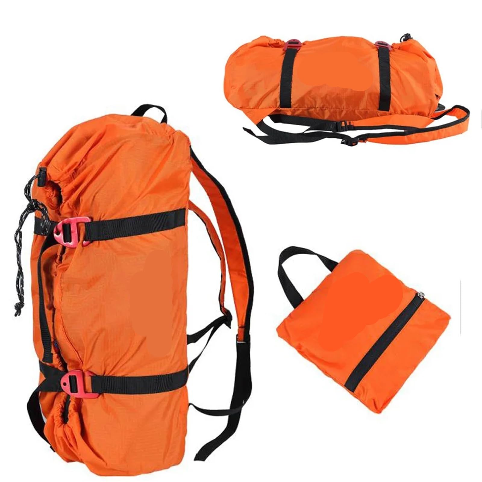 Bolsa De Cuerda Para MontañIsmo Bolsa de cuerda for escalada en roca, bolsa de transporte, estera de tierra con cepillo de cuerda, eslinga, equipo limpiador en espiral for montañismo, espeleología y s