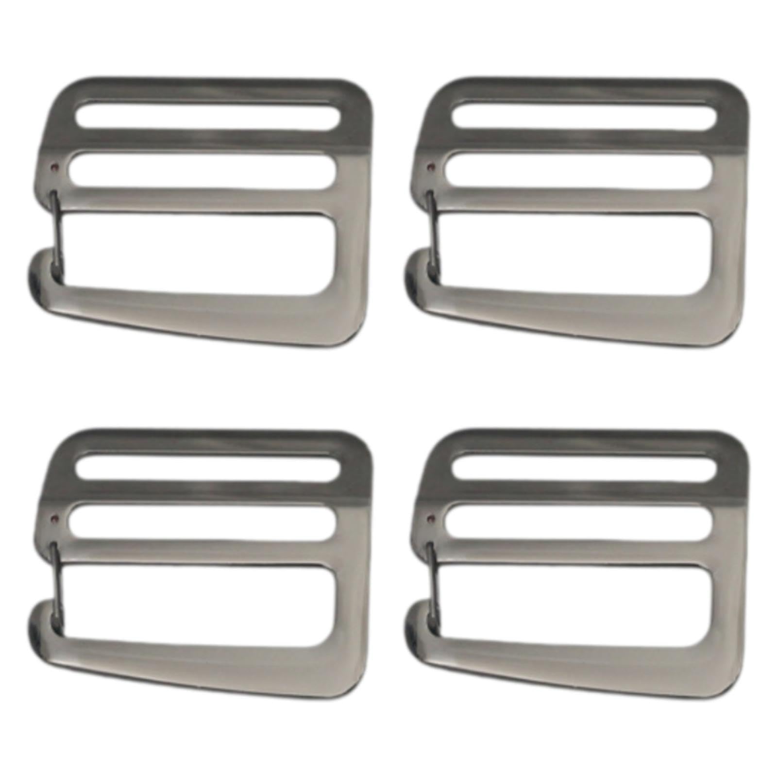 Ronyme 4Pcs G Hook Buckles Metal 38mm Strong Hardware with Spring for Webbing 1 1/2 inch for Handbag Backpack Luggage Strap Belt, Dark Gray
