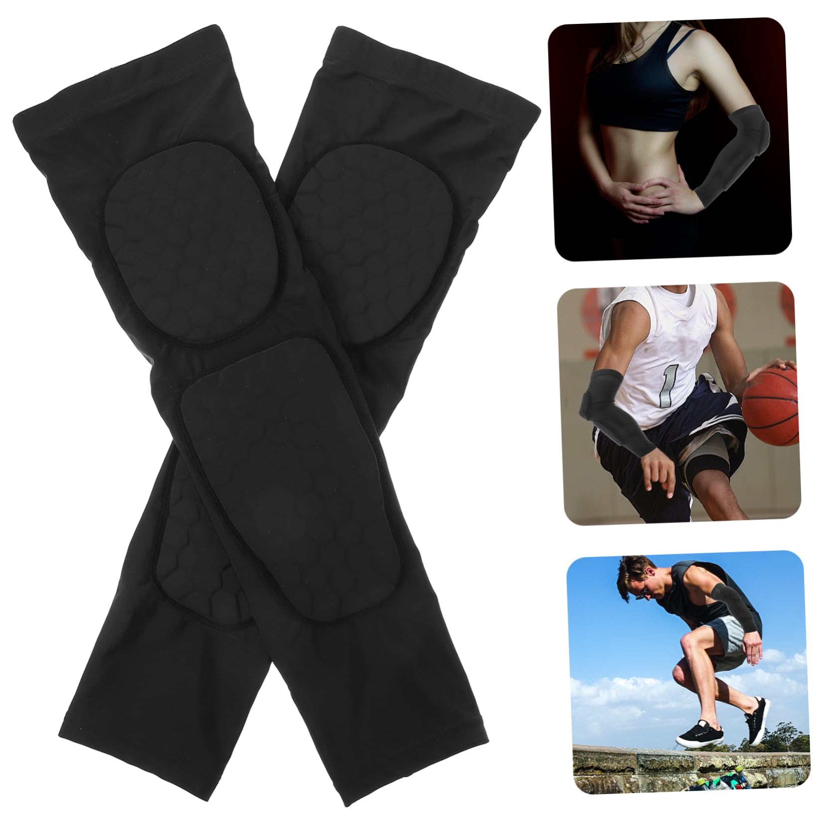 YARNOW Elbow Support Pads Protective Elbow Sleeves for Sports for Basketball Volleyball and Football Forearm Guard for Youth and Adults