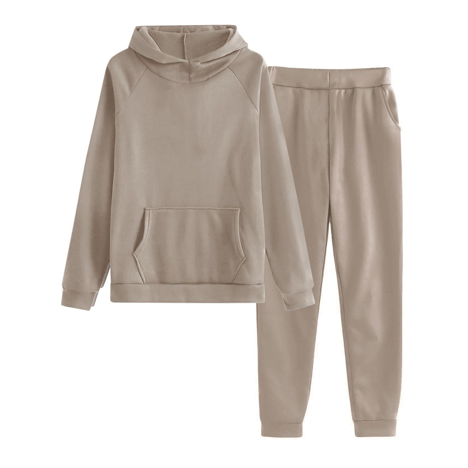 Conjunto completo de chándal para niñas y niños, sudadera de gran tamaño, sudadera con capucha y pantalones de chándal casuales a la moda