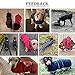 MOREZI Hundemantel Winter für Dackel - Wasserdichter Hunde Pullover mit Wolle Futter & Verstellbaren Gurten, Warmer Wintermantel für Kleine Hunde im Freien-Schwarz-M