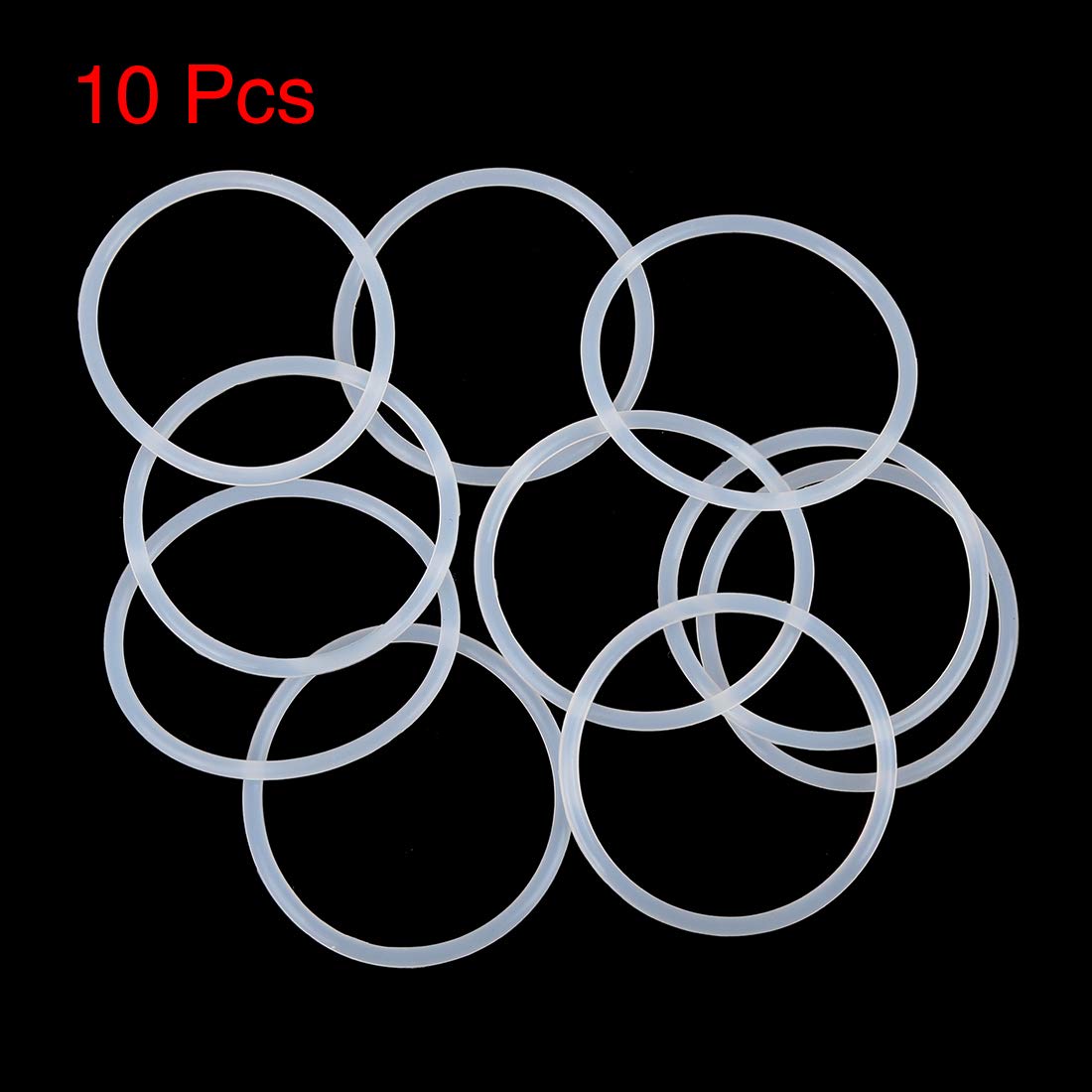 Fluorine Rubber O Rings, 44mm OD, 39.2mm ID 2.4mm Width, Seal Gasket