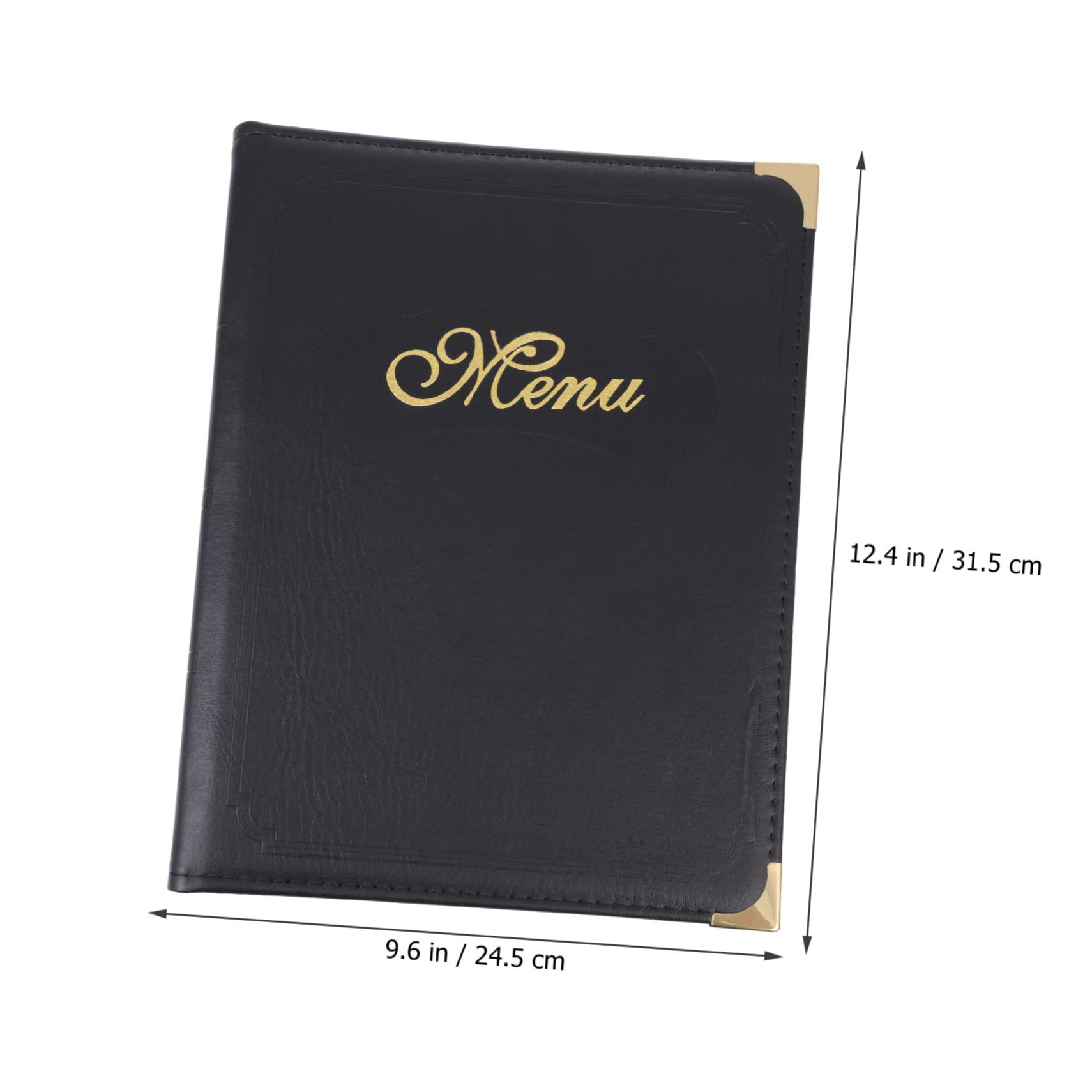 OKUMEYR Restaurant Menu Covers Menu Book Folder Creative Holder for Meal Price Tag Home/bar/Hotel Use Black
