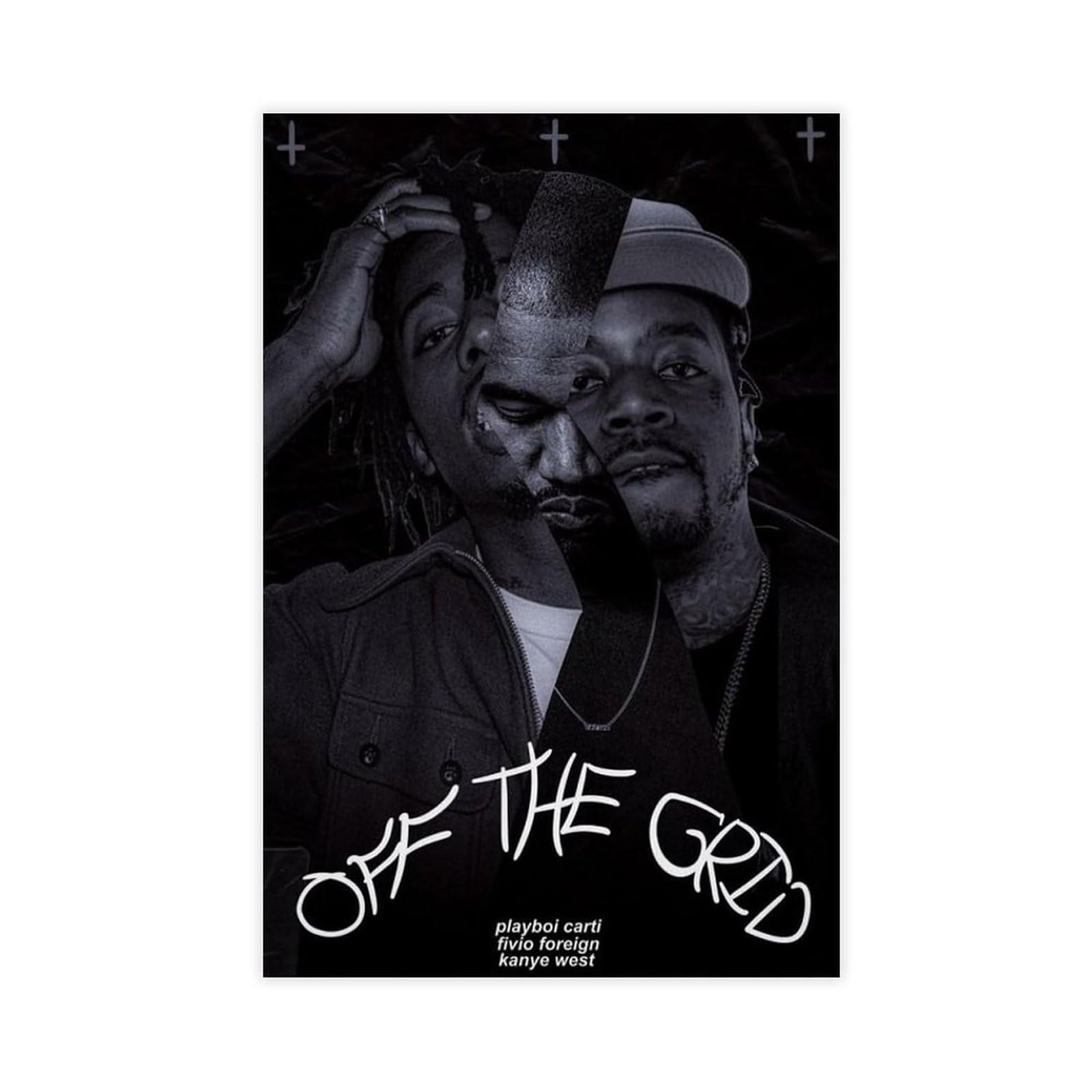 Amazon.com: Kanye West X Playboi Carti X Fivio Foreign Off The Grid Poster  Poster Music Album Cover Poster Wall Art Decor Canvas Poster Canvas Poster  Wall Art Decor Print Picture Paintings for