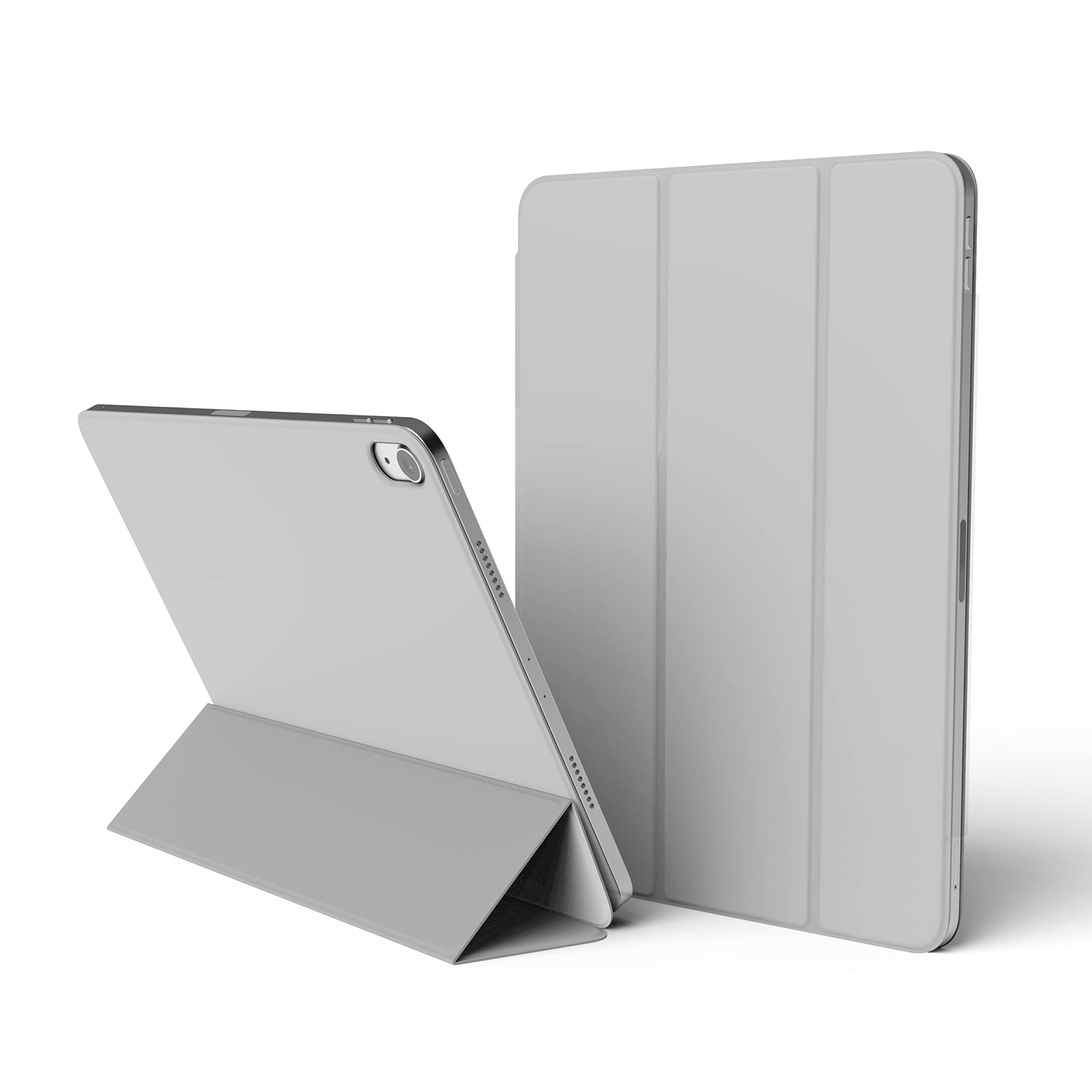 elago Custodia Folio Magnetica per iPad Air 11 (M4/M3/M2), iPad Air (5ª/4ª), iPad Pro 11 (1ª), Compatibile con Apple Pencil, Piastra Posteriore per Superfici Metalliche [10.9 pollici] (Grigio Chiaro)