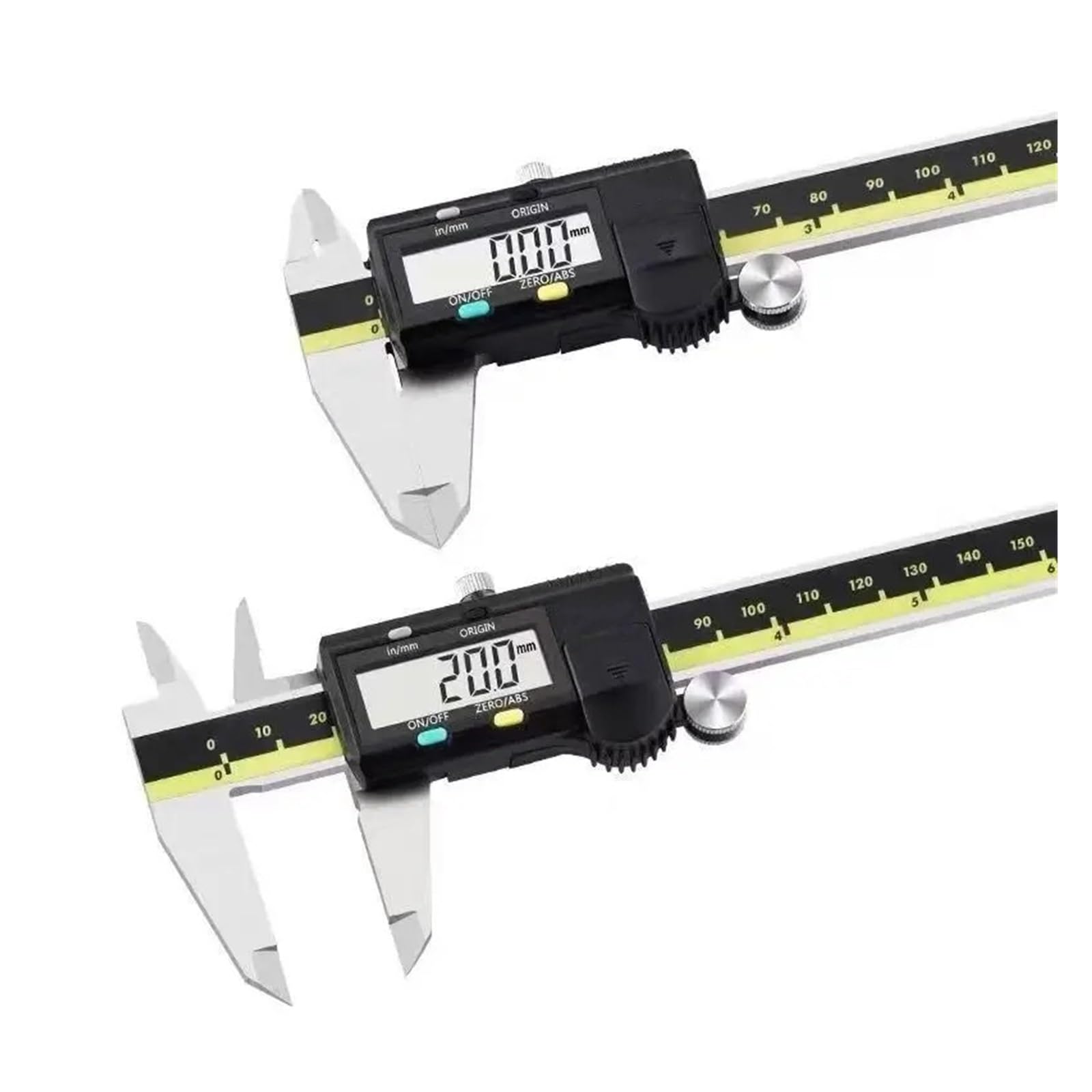 Calibrador Digital LCD 0-150mm 0-200mm 0-300mm 6in 8in 12 pulgadas calibradores electrónicos que miden herramientas de diámetro exterior(Size:0-300mm)