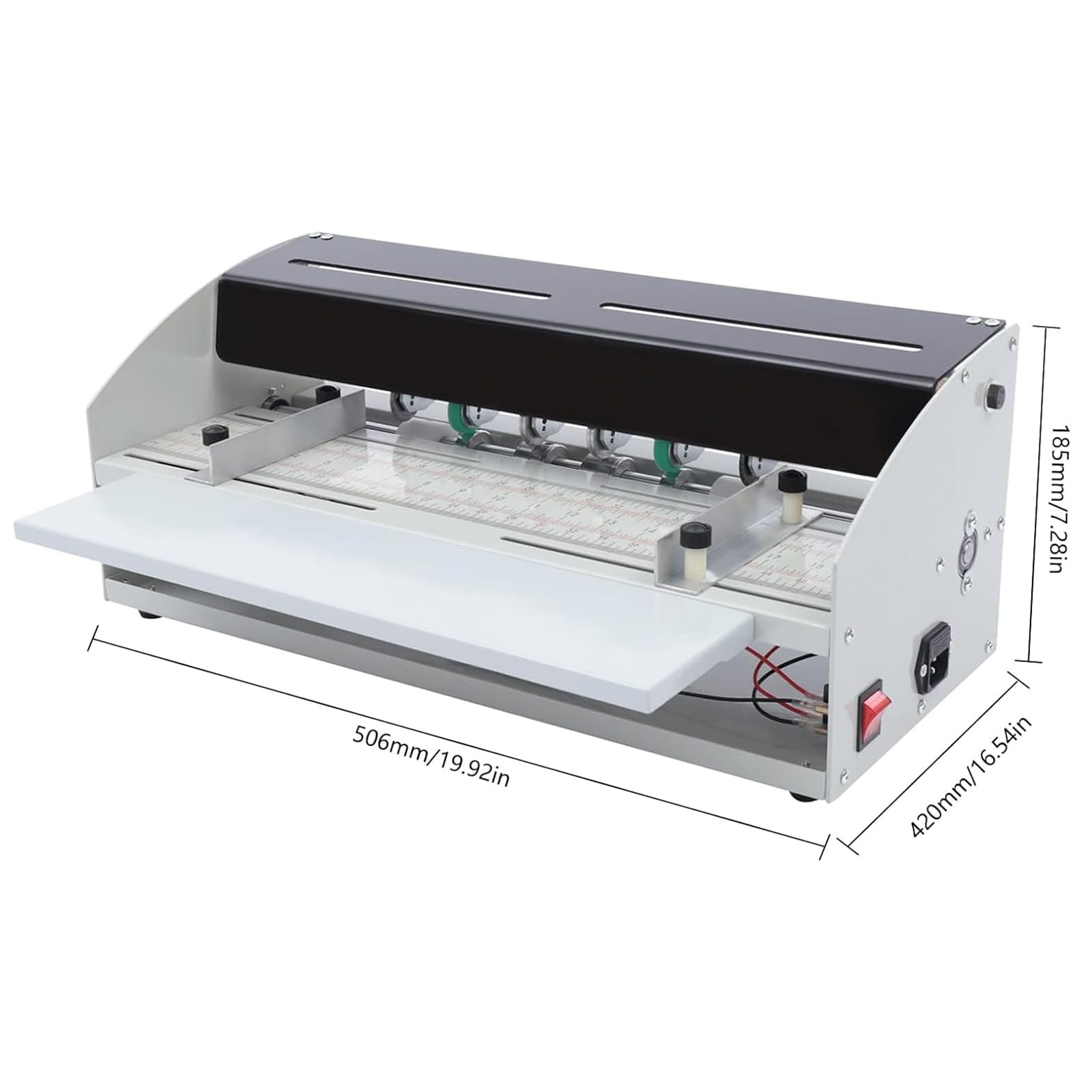 Machine à Rainer Le Papier, Notation Multifonction 3 en 1, 460 mm/18 Pouces, perforateur pour Cartes, Invitations, Billets