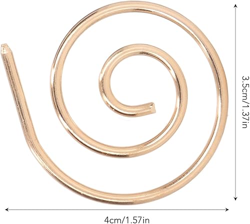 Miniatura 6 de Aguja de cable espiral de alta resistencia con punta de acero inoxidable - aguja circular espiral Pin de chal para tejer en casa (1PCS)
