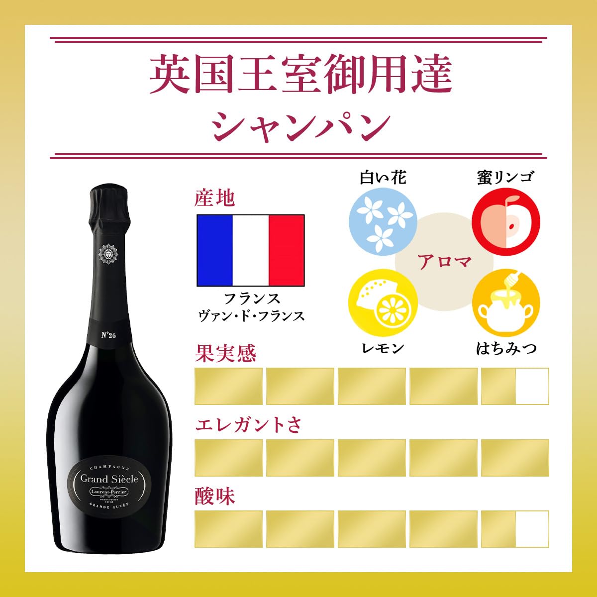 Amazon.co.jp: 【英国王室御用達のシャンパン】ローラン・ペリエ