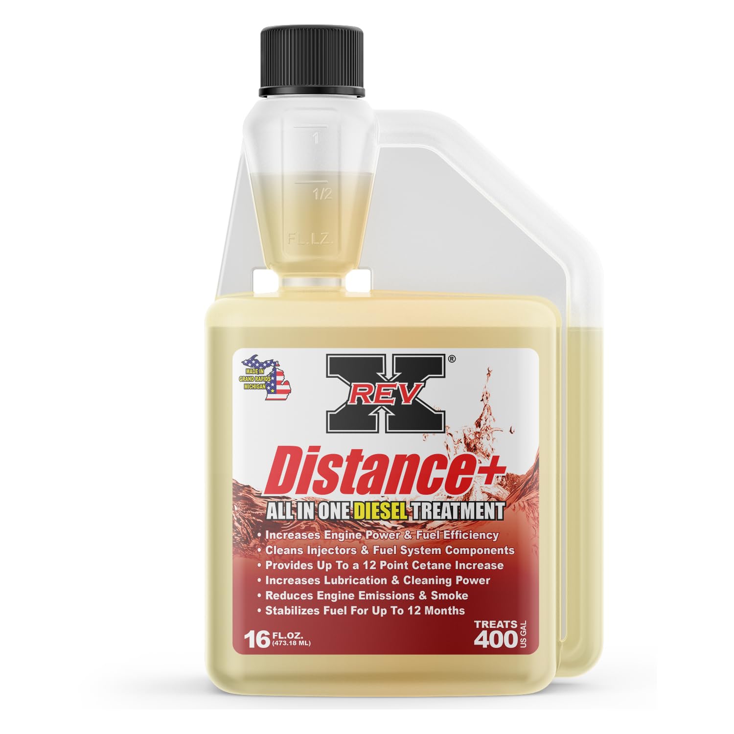 REV-X Distance+ All-In-One Diesel Additive - 16 fl. oz.