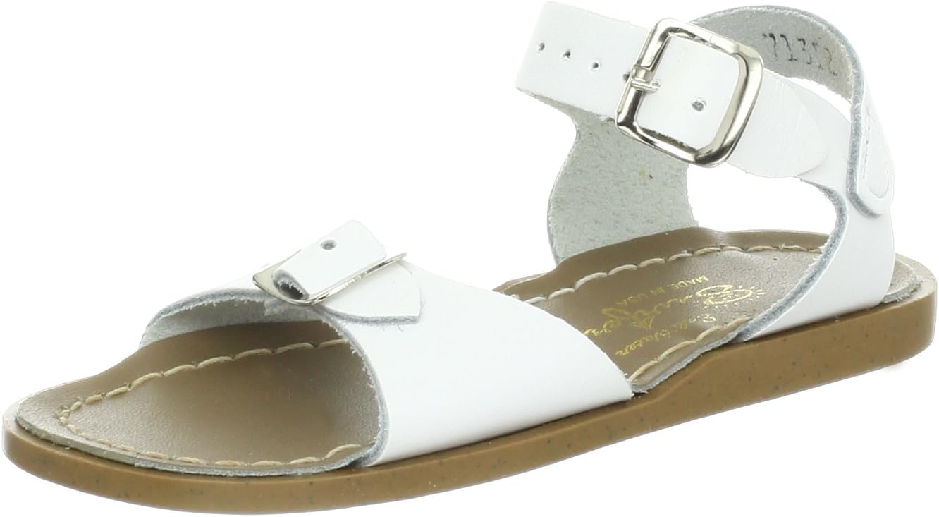 Salt Water Sandals by Hoy Shoe Surfer,White,7 M US Toddler