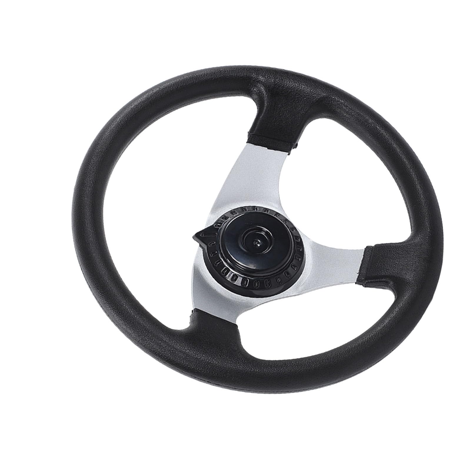 Kit Sterzo Go Kart, Gruppo Volante Go Kart in Gomma ABS in Metallo con Accessori di Installazione Kit Tirante Volante per Motori 150‑250