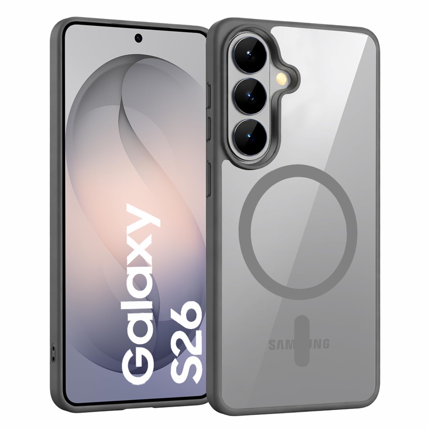 DIZORO Compatible Samsung Galaxy A17 5g Case,Compatible with MagSafe, Non Yellow Military-Grade Drop Protection & Hard PC Back Cover Slim Transparent Anti-Scratch Shockproof Phone Case - Black — Amazon image 31