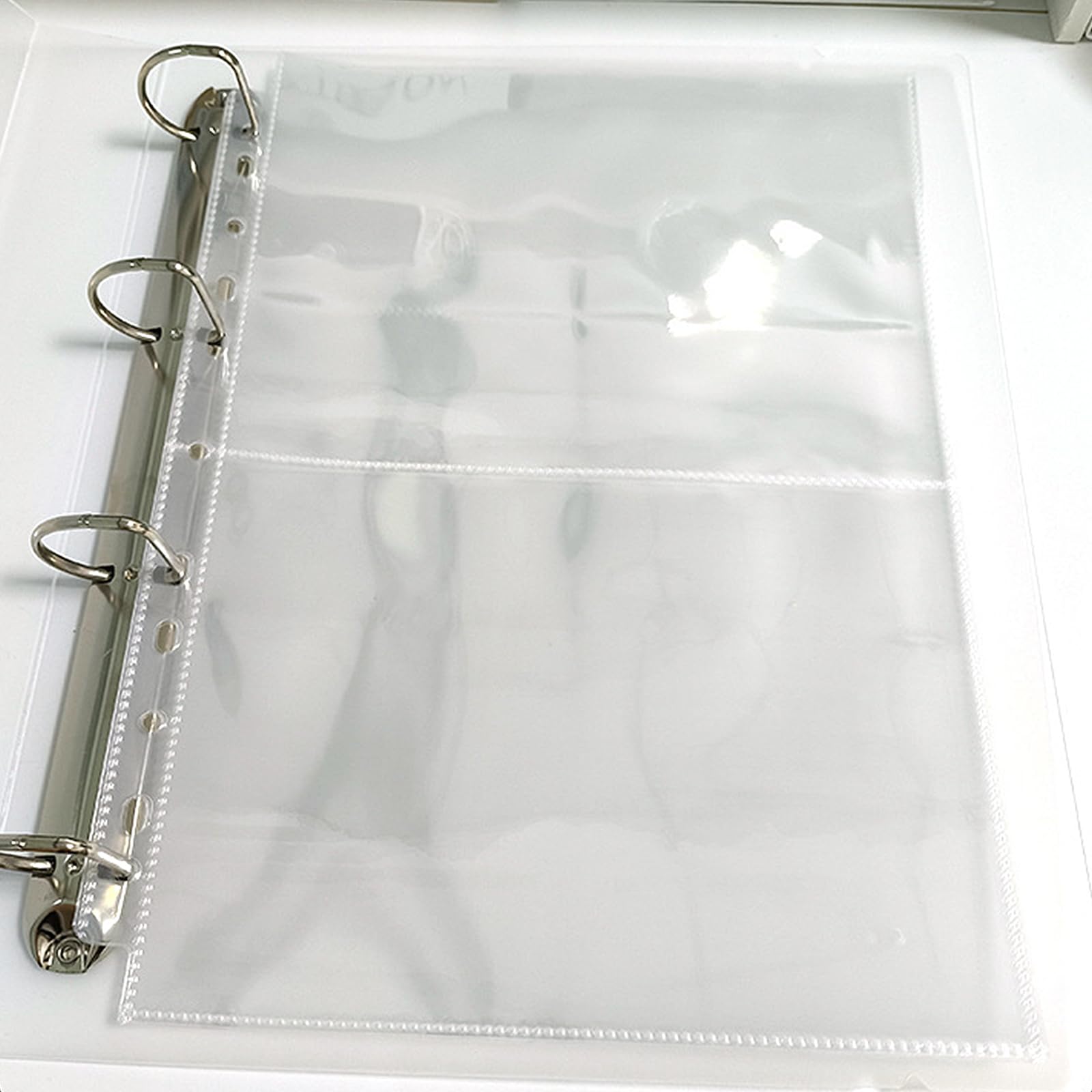 50 custodie protettive per foto in formato A4, con 200 scomparti, trasparenti per foto, per raccoglitori a 2/3/4, con 2 scomparti per album fotografici, cartoline (219 x 152 mm)