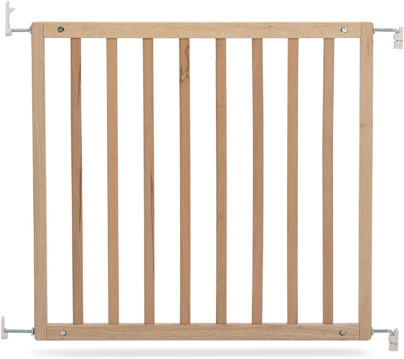 Safetots Simply Secure Wooden Gate, 72cm 79cm, Natural, Wooden Stair