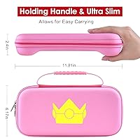 Vista 3 de ivoler Carrying Case for Nintendo Switch 2 Model(2025), Portable Hard Shell Pouch Carrying Travel Game Bag for Nintendo Switch 2 Accessories Holds