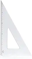 Esquadro Escaleno 60° de 26cm, Waleu, New Line