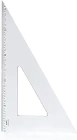 Esquadro Escaleno 60° de 26cm, Waleu, New Line