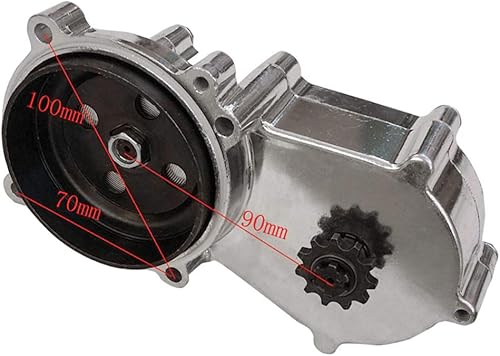 Miniatura 2 de TDPRO Caja de engranajes de reducción de transmisión 11T T8F y almohadilla de embrague y piñón de cadena trasera 8F 54T y cadena T8F para mini ATV