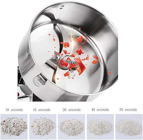 Miniatura 2 de Molino de grano eléctrico 4500G Molino de oscilación Molino de harina de acero inoxidable Pulverizador de alta velocidad Máquina de polvo Molinillo