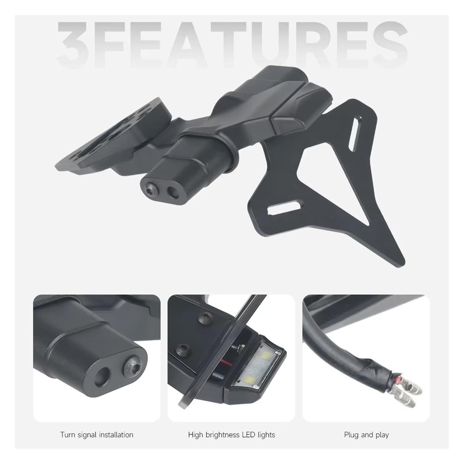 Moto Supporto Targa Per Street 765RS 765R 765 RS R Moto Posteriore Coda Corta Stock Tidy Porta Targa Contropunta Staffa Kit