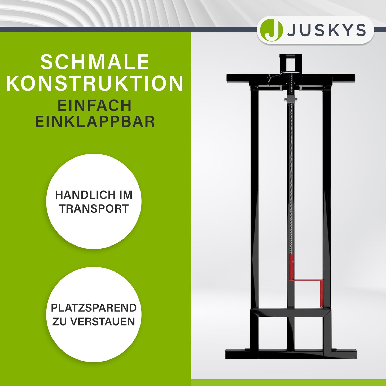 Juskys Rasentraktorheber bis 400 kg 45° Hebebühne für Rasenmäher Aufsitzmäher Schwarz