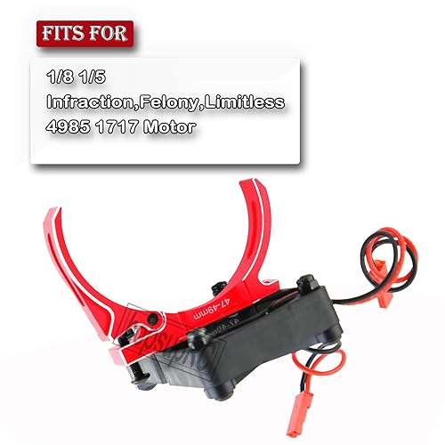 Miniatura 2 de hopsupRC Ventilador de refrigeración del motor con montaje ajustable de 1.850-1.929 in, parte de mejoras para infracción Arrma de 18 15, delito
