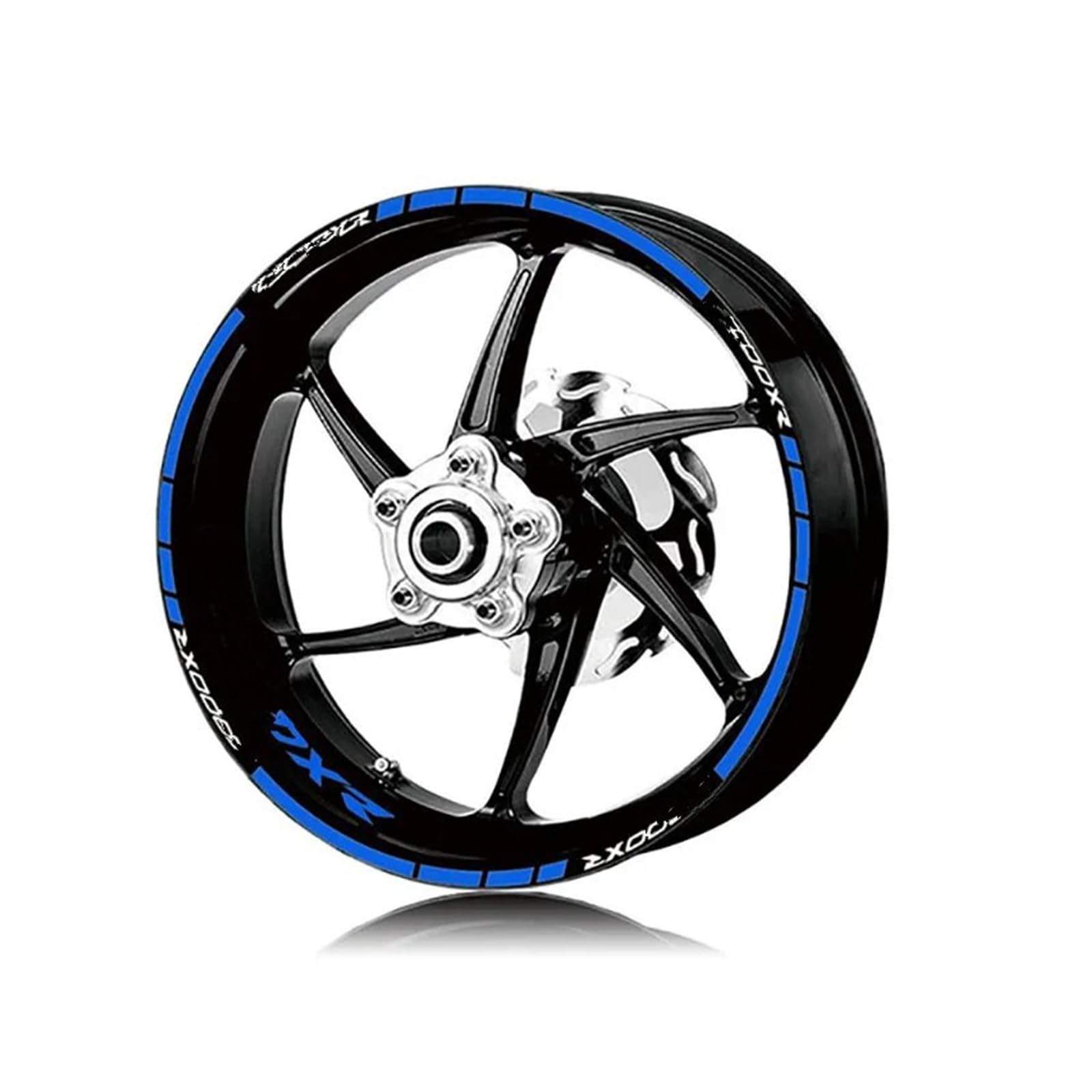 Für F900XR Für F900xr Motorrad Vorne Hinten Felge Streifen Reflektierende Aufkleber Wasserdicht Aufkleber Aufkleber(Blue)
