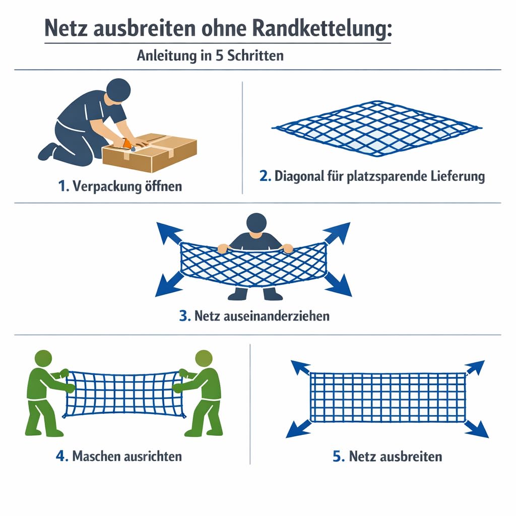 Taubenschutznetz Vogelschutznetz 5 cm Masche 1,2 mm Fadenstärke Schwarz über 100 Größen zur Auswahl von 4 m x 4 m bis 20 m x 50 m (4 m x 17 m)